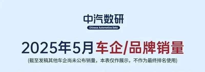 2025 年前 5 个月新能源汽车销量分析（文末附汽车销量统计表）